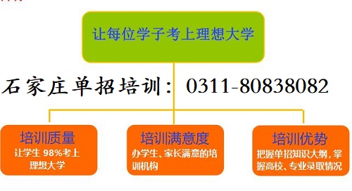 石家庄2020年单招培训班报名即将停止